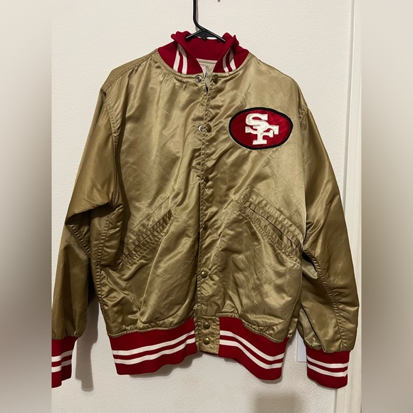 NFL Jackets & Coats Vintage 8s Wilson Nfl San Francisco 49ers Gold